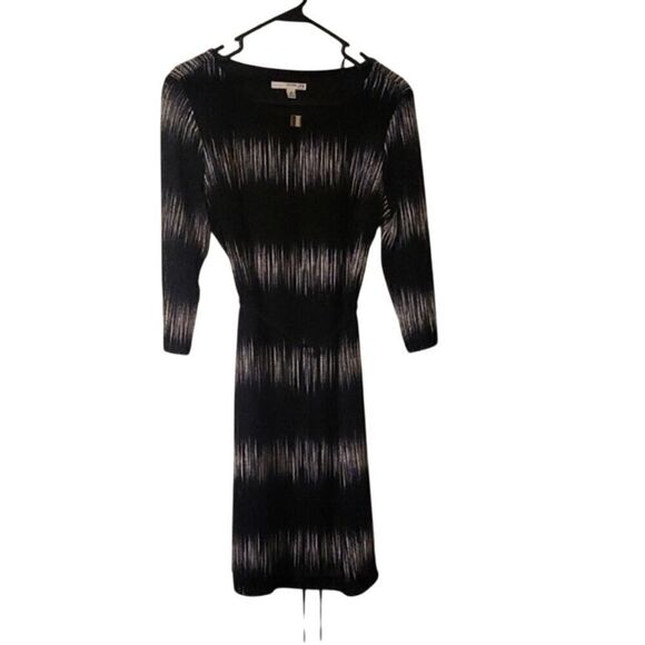Studio One Black Dress Size 8 – Elegant Midi Style with 3/4 Sleeves - Picture 4 of 13
